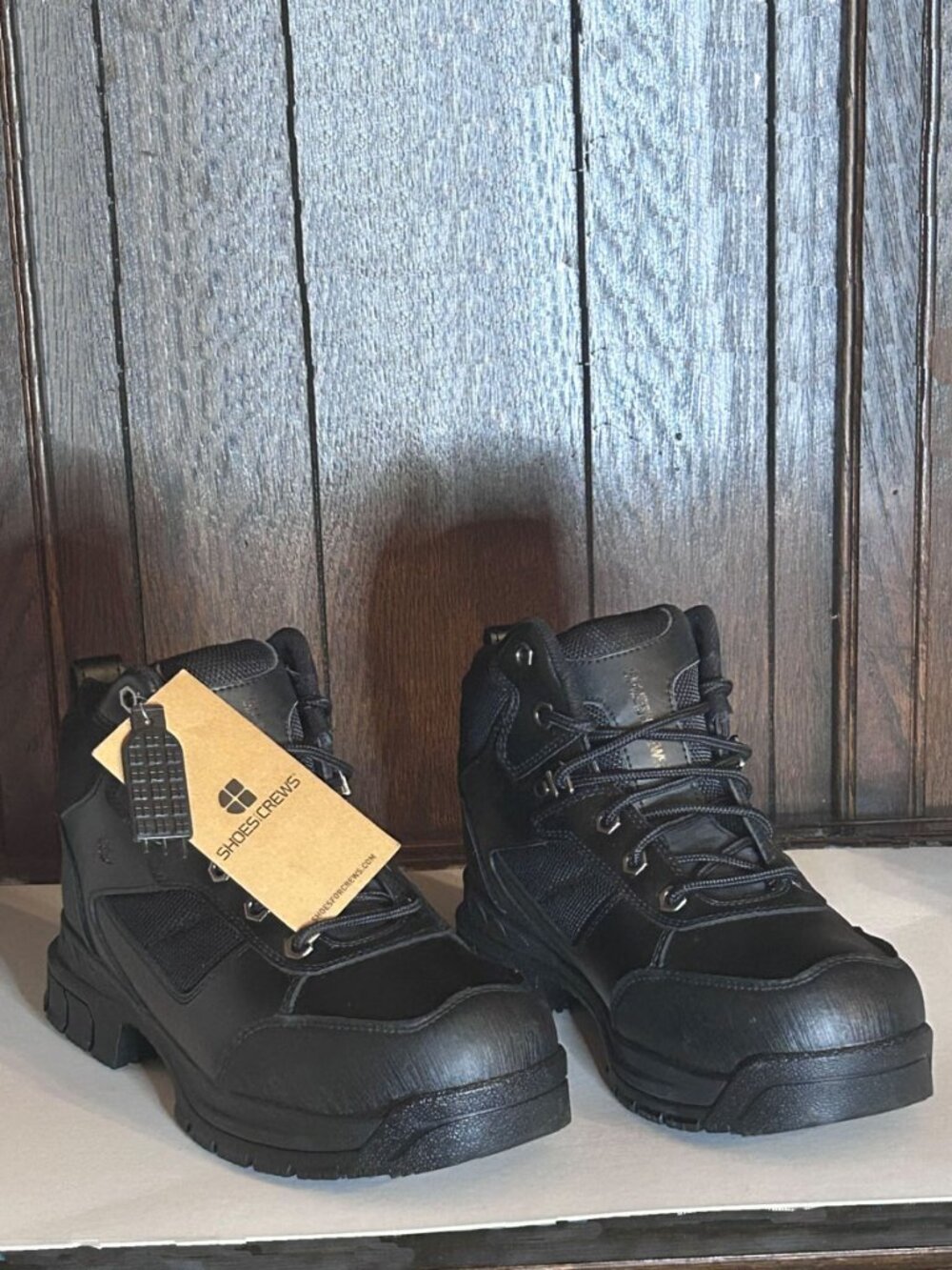 NWB & Tags Unisex Shoes For Crews Voyager II Steel Toe Work Boots Black M or W